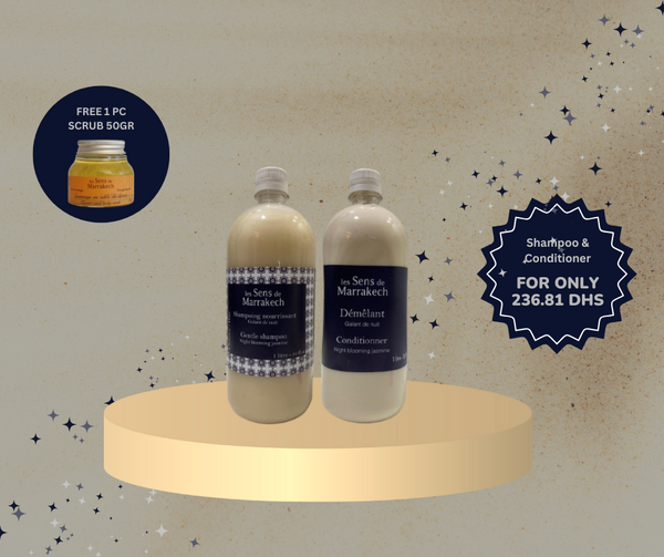 GALLANT AT NIGHT SHAMPOO & CONDITIONER 1 Liter with FREE 50 grams of Scrub