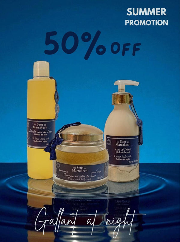 GALLANT AT NIGHT BODY SCRUB , WATER CARE OIL &  ORIENT BODY MILK
