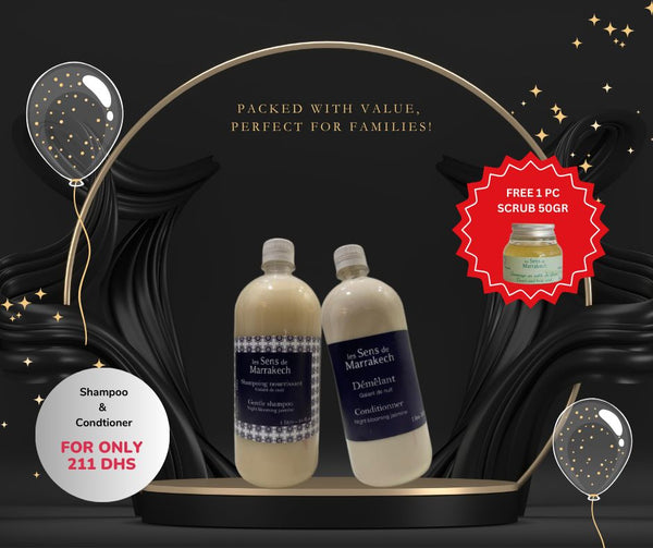 GALLANT AT NIGHT SHAMPOO & CONDITIONER 1 Liter with FREE 50 grams of Scrub